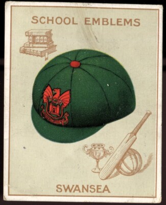 Tabakkarte, Carreras, SCHULEMBLEME, groß, 1929, Dynevor Place Swansea, #16