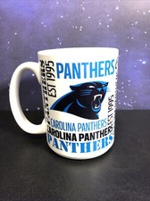 NFL Carolina Panthers Coffee Mug Logo Panters All Over EST 1995