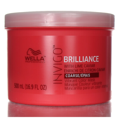 Wella Invigo Brilliance Virant Color Mask For Coarse Hair 16.9oz/500ml 