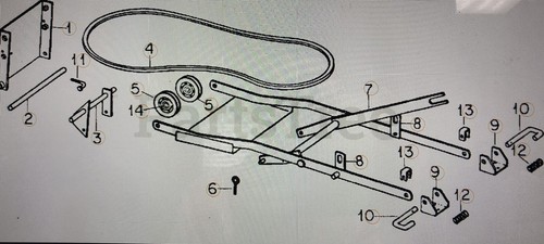 CUB CADET Hitch & Drive 38" MOWER 3 SPINDLE DECK PTO DRIVE BELT. IH-478881-R3 - Picture 3 of 4
