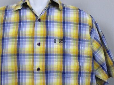 その他 V Ecko UNLTD Plaid Button Up Shirt Mens Size M Chest 47 The Knute