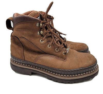 Hummer Brand Work Hiking Brown Boots Mens 9 Wide H8203 Rare