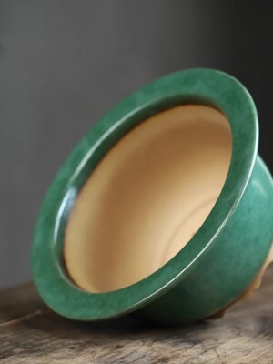 7.5in Chinese Yixing Zisha Glaze Clay Pot, Collectible Artisan Craft Bonsai 