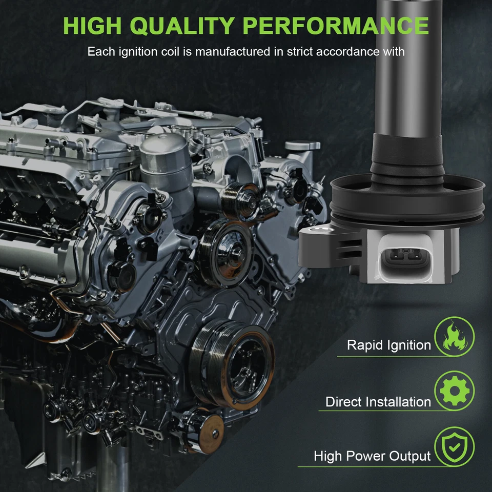 6 bobinas de encendido y bujía para Ford Taurus SHO 2010-2012 3,5 L V6 Foto 2 de 4