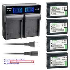 Kastar Battery LCD Rapid Charger for Sony NP-FH50 DSLR-A230Y DSLR-A290 DSLR-A330