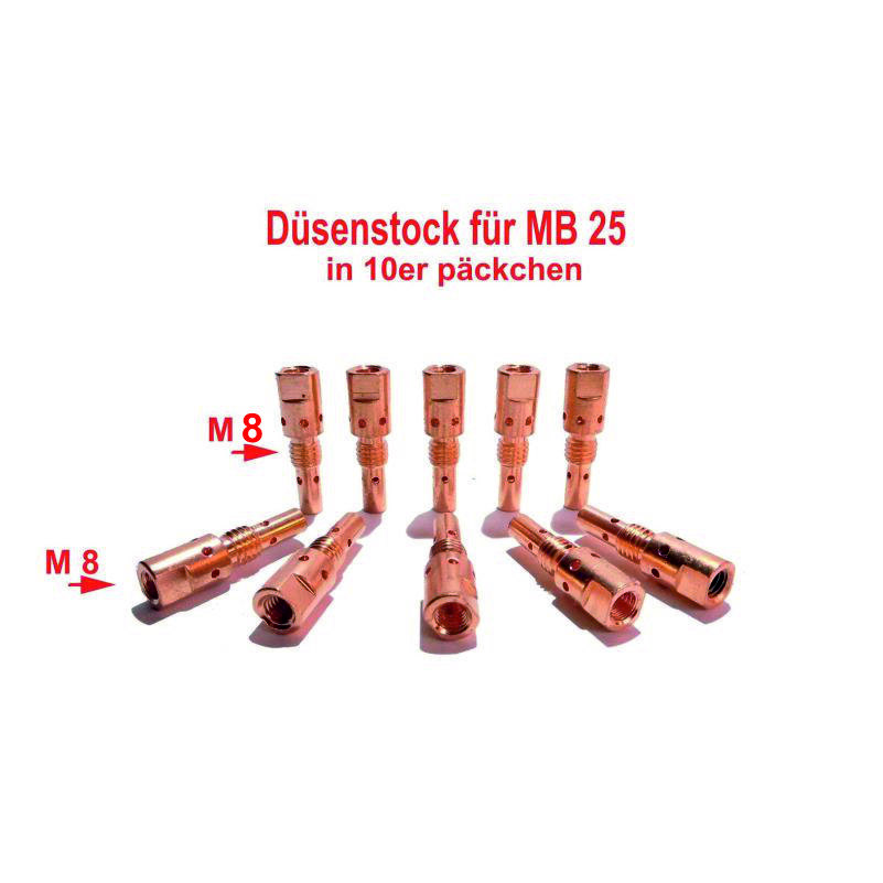 Düsenhalter MB25 Ersatz – M8 AG / M6 IG Für Gas- Und Stromdüsen