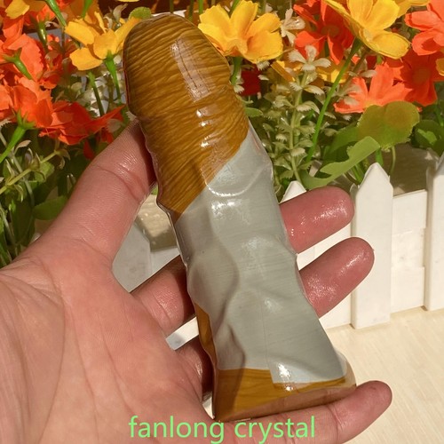 4.7in Wholesale Natural Alxa penis Quartz Crystal Carved Figurines 1PC - Picture 4 of 6