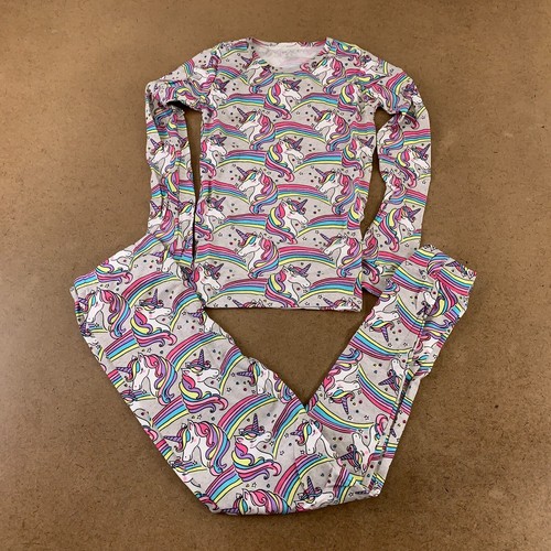 The Children's Place Girls Size 10 Unicorn Rainbow Snug Fit Cotton Pajamas New