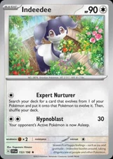 Pokemon Indeedee (153/258) Scarlet & Violet LP HOLO