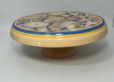 Cake Plate/ Chip and Dip Plate Beach Coastal Nautical Reversible