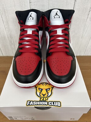 Size+9.5+-+Jordan+1+Mid+Alternate+Bred+Toe for sale online | eBay