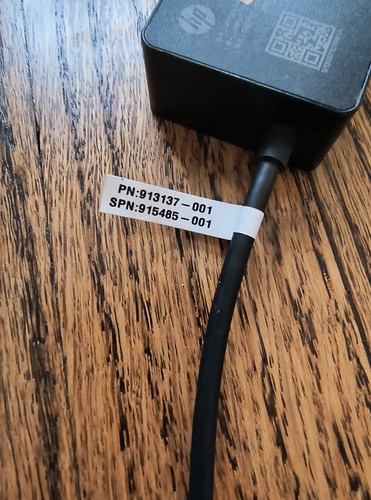 GENUINE HP TPA-L601AA USB-C CAR CHARGER 45W - Zdjęcie 6 z 6