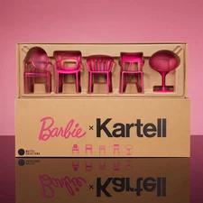 Barbie x Kartell 5 Piece Doll Sized Chair Set 2024 New NO SHIPPER