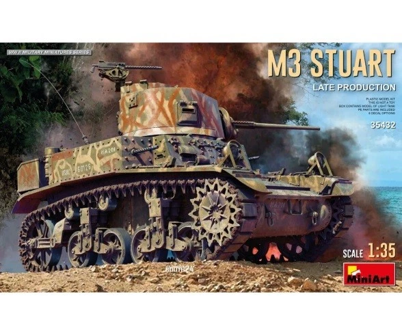 Miniart 35432 - 1:35 - M3 Stuart Light Tank. Late Prod. - Neu