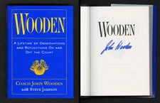 John Wooden SIGNED AUTOGRAPHED Wooden HC 1st Ed UCLA Basketball Pyramid Coach