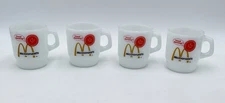 Vtg Fire King McDonald’s Milk glass Mugs Good Morning Sunshine Excellent Shape
