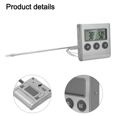 Lebensmitteltemperatur Timer Digital Kochfunktion Thermometer Wichtige Hinweise