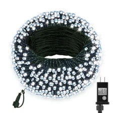 Extra Long 132FT Christmas Decorative Mini Lights, 400 LED Green Wire Fairy S...