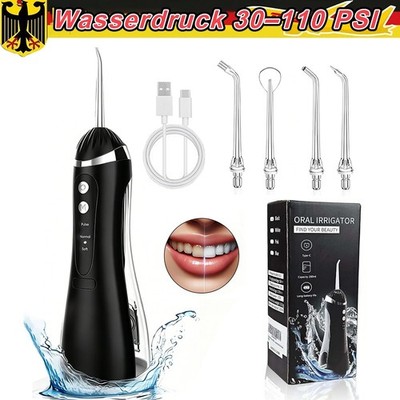 Munddusche Testsieger Zahndusche Water Flosser Munddusche Reise Kabellos Set DE