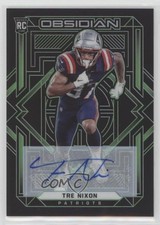2021 Panini Obsidian Rookies Electric Etch Green 16/50 Tre Nixon #195 Auto 0tj0