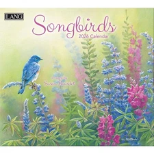 Lang Songbirds 2026 Wall Calendar by Susan Bourdet, 13.4'' X 12''