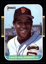Candy Maldonado 1987 Leaf #216 Giants MLB READ FREE SHIPPING AutographDen
