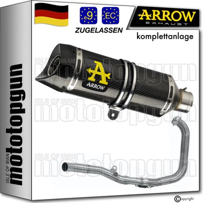 komplettanlage open carbon c thunder arrow fur yamaha yzf r3 2021 21 2022 22