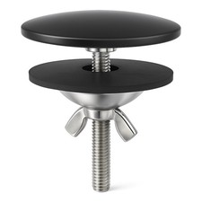 XNTONG - 2 Inch Faucet Hole Cover, Sink Solid Brass Black
