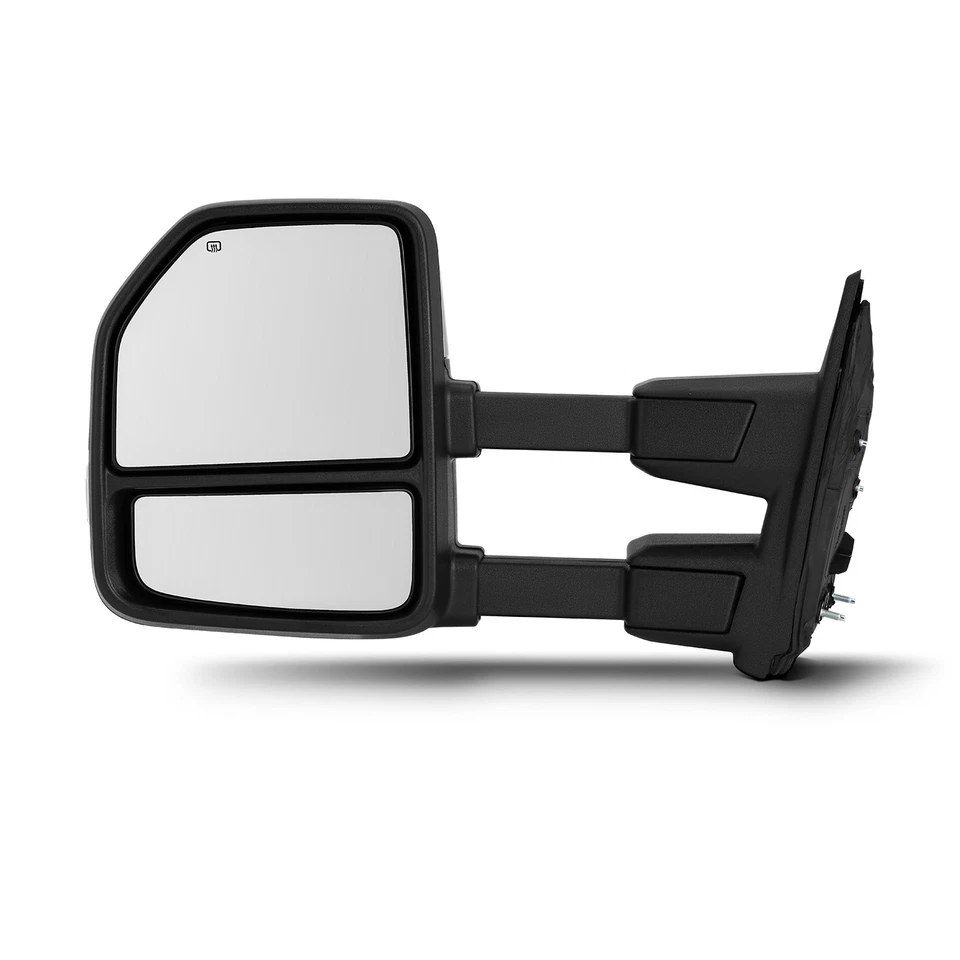 Espejos retrovisores de remolque cromados para 08-16 Ford F250/F350/F450 potencia térmica + lámpara de señal LED Foto 2 de 4