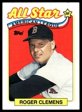 Roger Clemens 1989 Topps #405 Boston Red Sox MLB READ FREE SHIPPING AutographDen