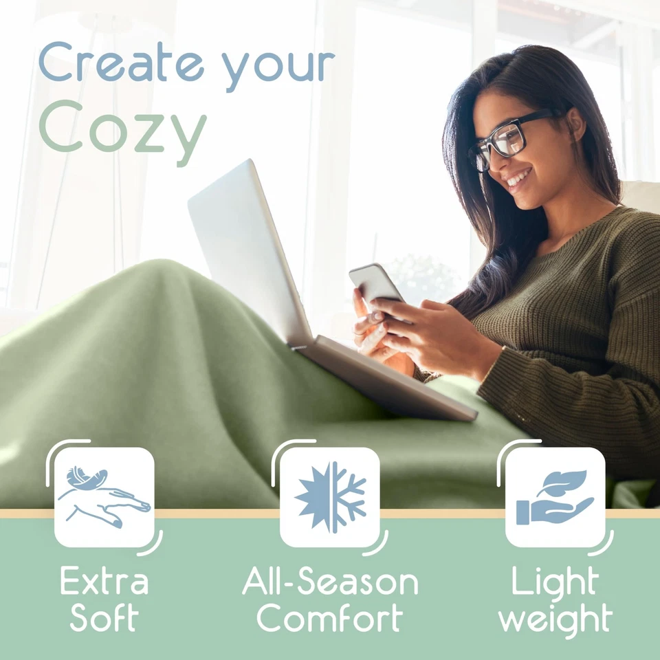 Manta de microfleece Vellux, King, Desert Sage Foto 4 de 4