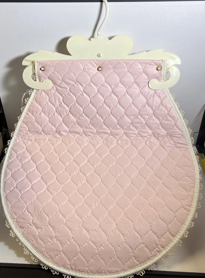 Soporte Lencería Vintage Plástico Rosa Nylons Armario Colgador Encaje Foto 2 de 4