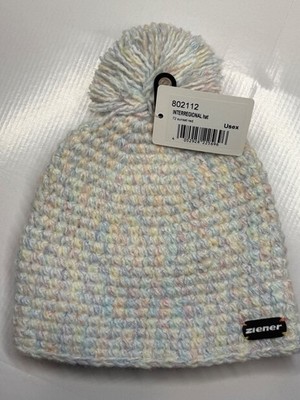 Ziener Interregional Sunset Red Pompom Hat#802112-72