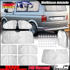 8PCS Thermomatten Scheibenabdeckung Hecktür Sonnenschutz Gardinen für VW T5 T6