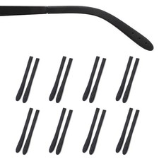 Eyeglass Temple End Tips Anti-Slip Soft Silicone Tube Sleeve Glasses Retainer...
