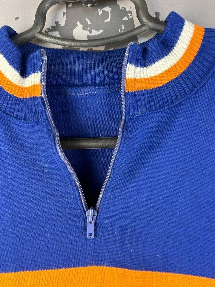 Jersey Rare Vintage Jersey Cycling Bike Shirt Multicolor 70s 80s Men Size 5 ig93 - Image 4 of 4