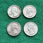 1964 Washington Silver Quarter Lot of 4 - Nice Intrinsic Silver! Take a 👀!!