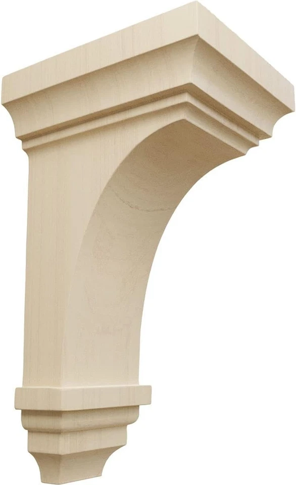 Versátiles ménsulas de madera de goma - 5" W x 5,75" D x 10" H, ideales para mejoras en el hogar Foto 3 de 4