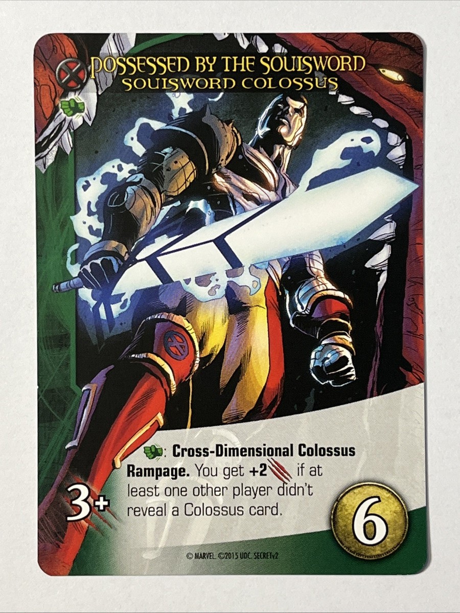 SOULSWORD COLOSSUS Upper Deck Marvel Legendary POSSESSED BY