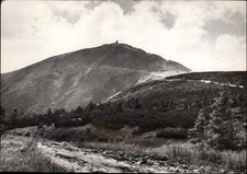 RPPC Sniezka Karkonosze Mountain view vintage postcard a795