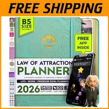 2026 Weekly & Monthly Planner | Vision Board Included