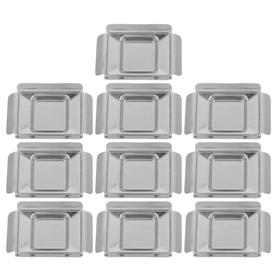  Contenitori per cera fusa da 10 pezzi: vassoio in acciaio inossidabile per - Immagine 2 di 4