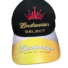 Budweiser Select Baseball Cap Black Embroidered Adjustable Fanwear