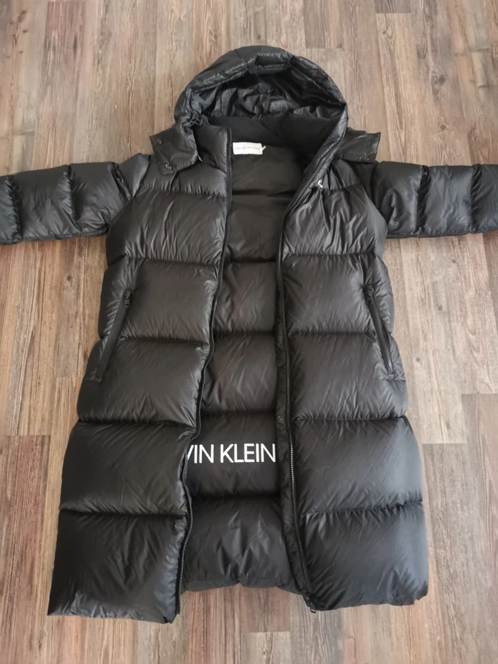Hochwertige Calvin Klein Daunenmantel Schwarz Gr. XL Top Zustand  - Bild 4 von 4