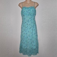 Vintage Forever 21 Blue Floral Print Midi Dress
