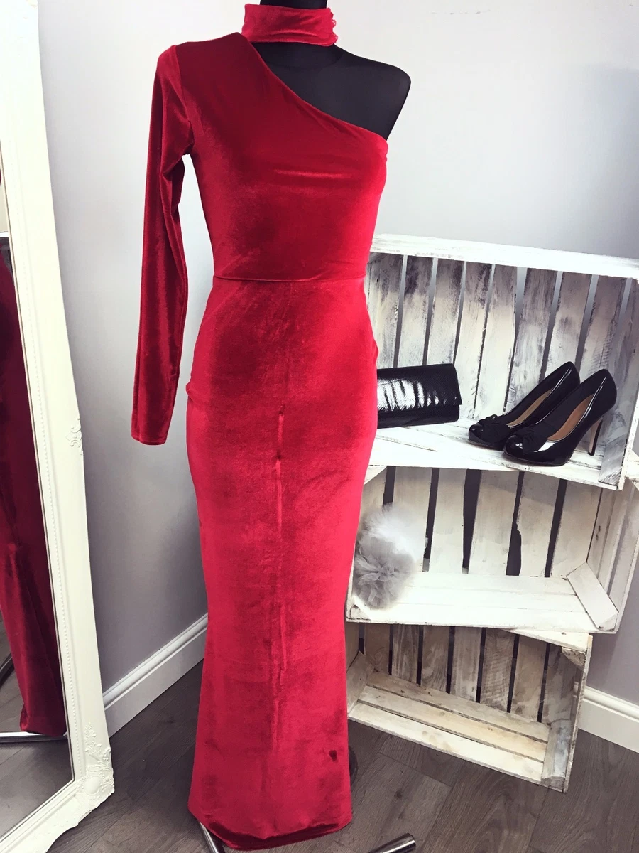 One shoulder choker dress top