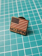 Vtg ๐บ๐ธ Usa Flag No Spin Made In Usa Gold Tone Lapel Pin