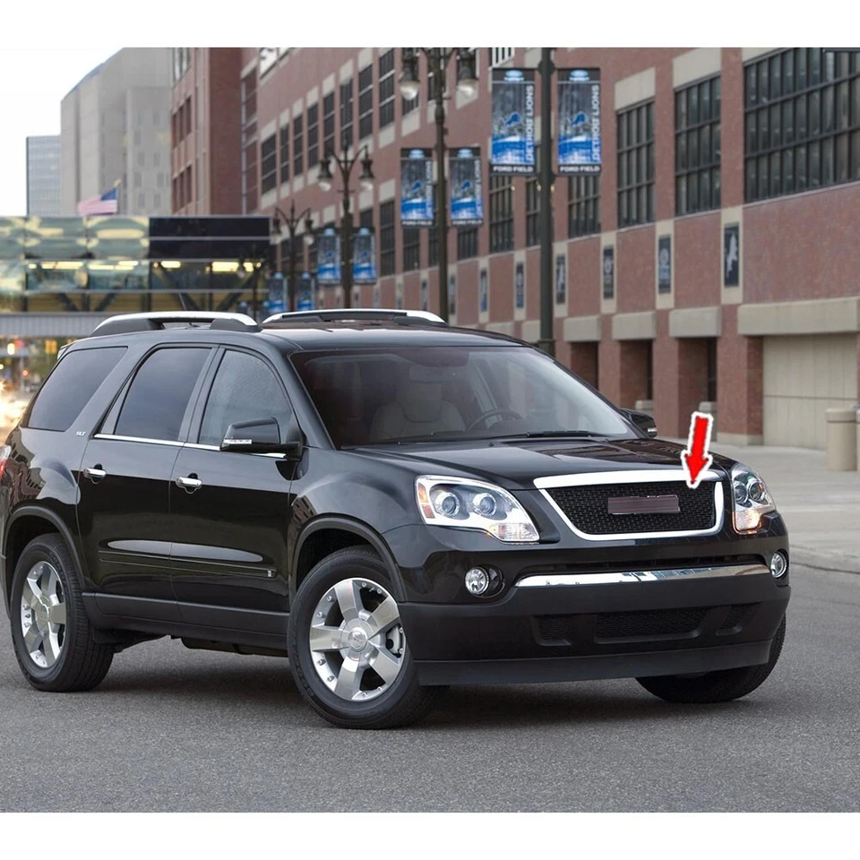 Fit for 2007-2009 GMC Acadia Front Bumper Grille Grill All Chrome B Style - Image 3 of 4