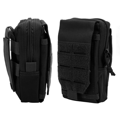 Molle Mobile Phone Belt Pouch Multipurpose Utility Waist Bag Men's Double L GDM - Picture 10 of 12