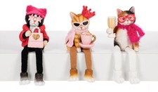 Purrfectly Chic Cats Shelfsitters